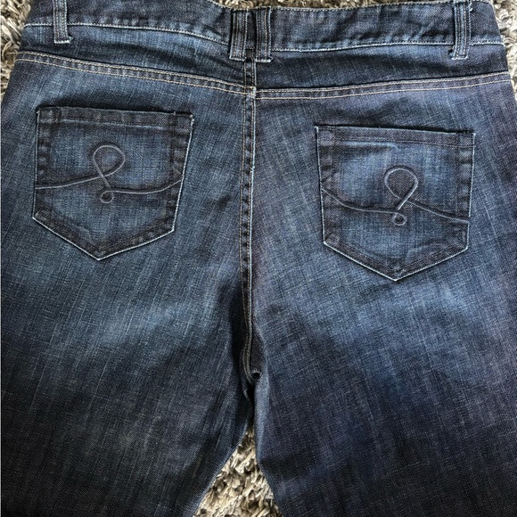 Lilly Pulitzer Jeans Womens Blue Denim Palm Beach Fit  Dark Wash Size 14 - Picture 3 of 8